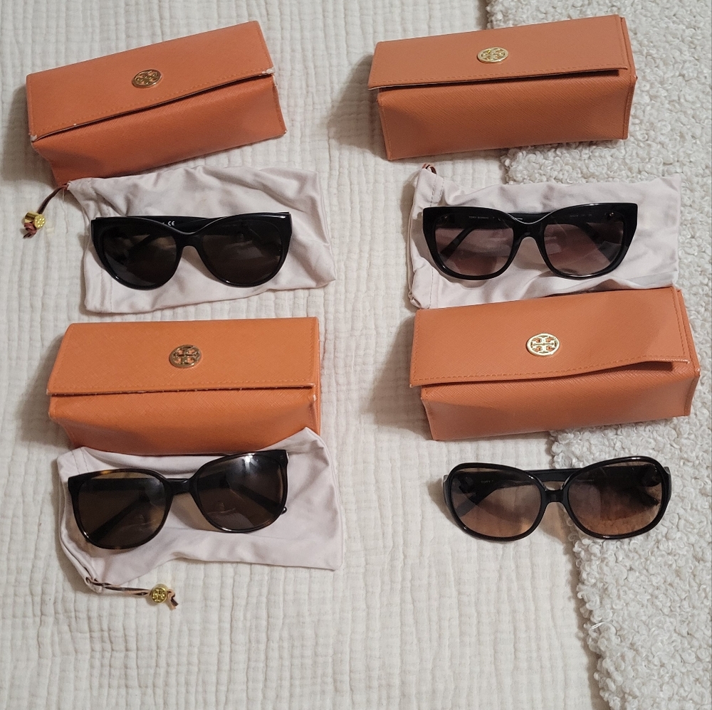 Lot of 4 Tory Burch sunglasses.